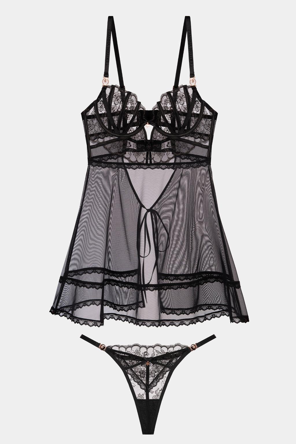 Flavia Set - Black | Gianna Bellucci