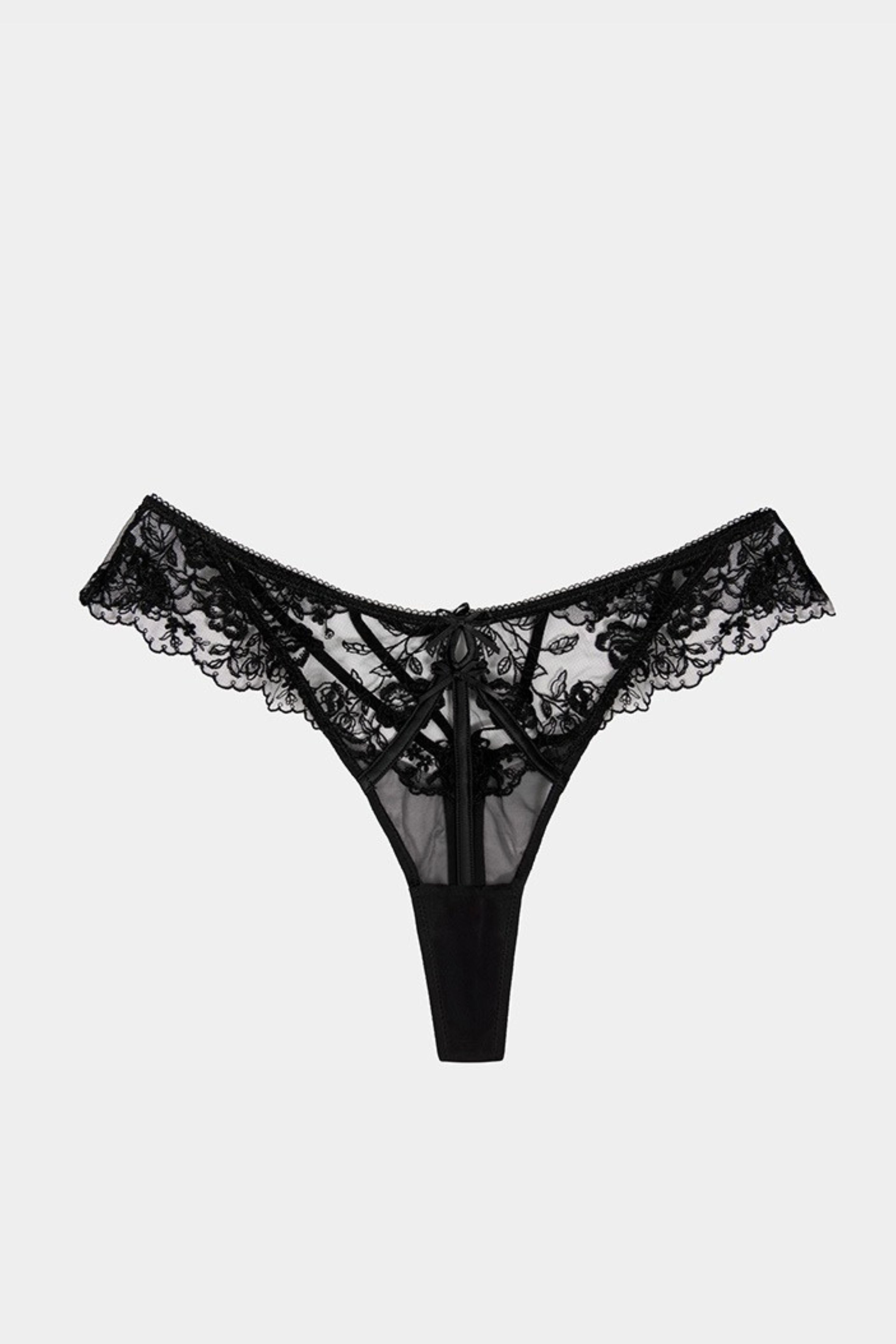 Renata Thong - Black | Gianna Bellucci