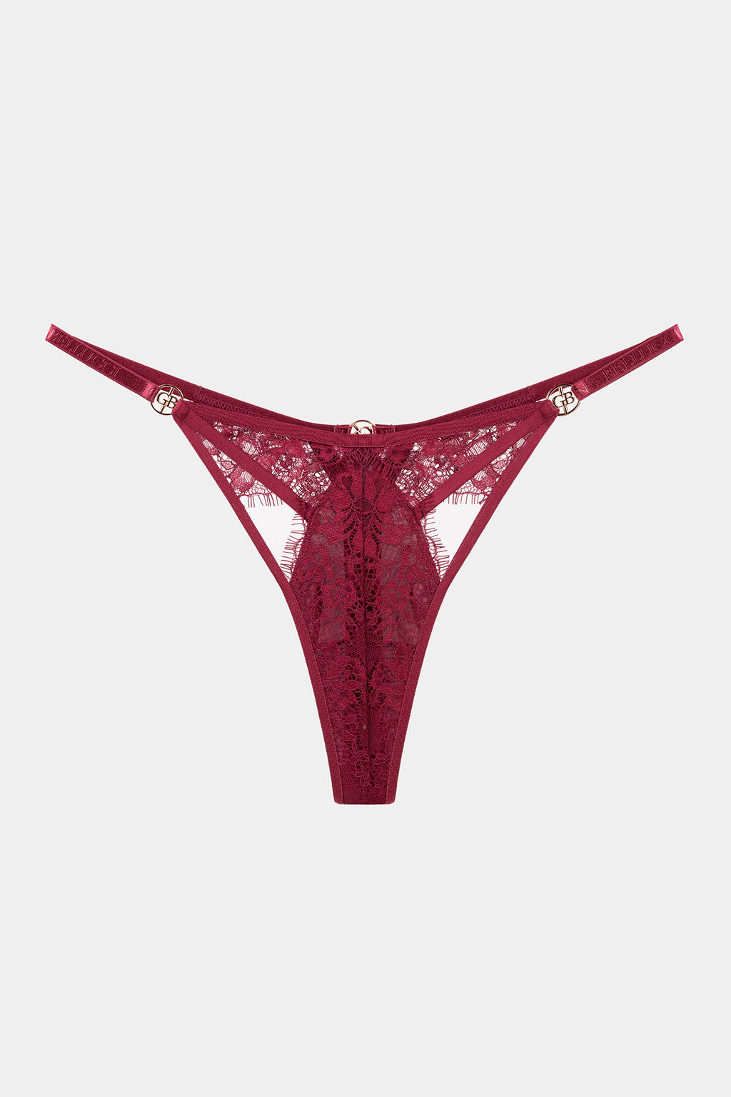 Gaia Thongs - Burgundy | Gianna Bellucci