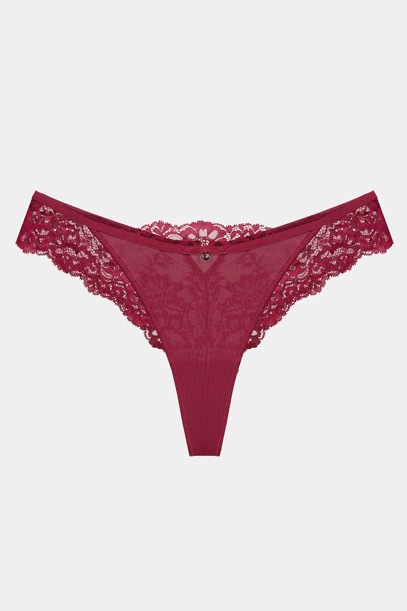 Francesca Brazilian Briefs - Burgundy | Gianna Bellucci
