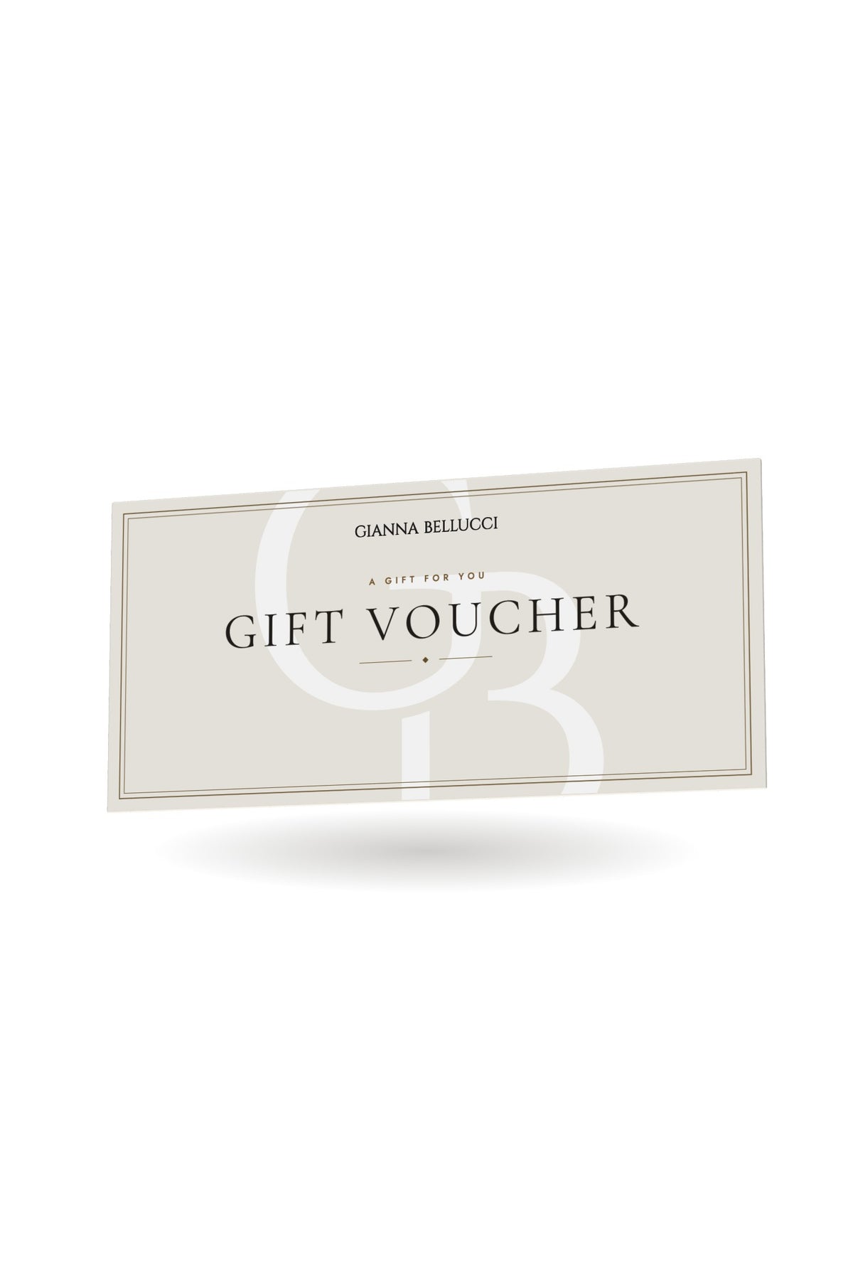 Gianna Bellucci gift voucher